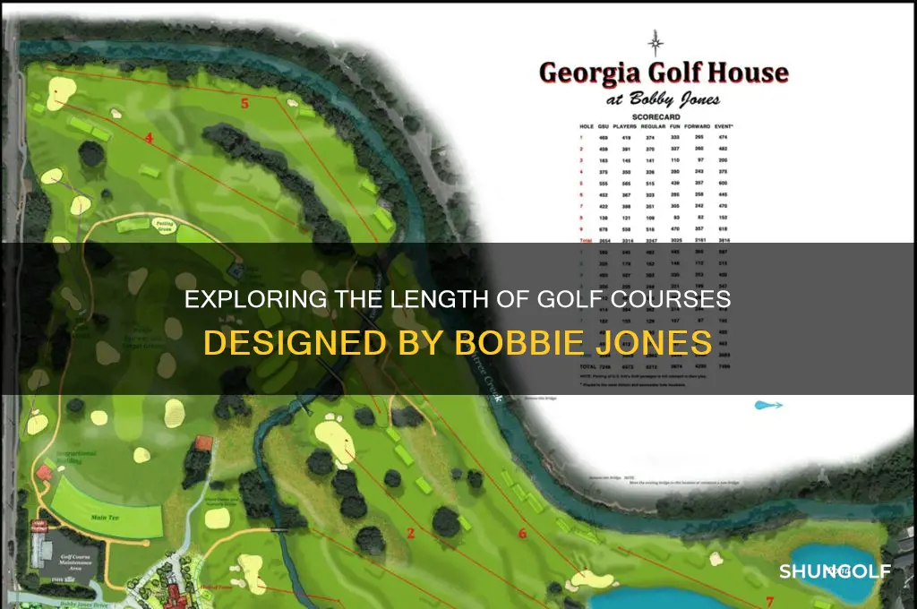 how long were the golf courses bobbie jones