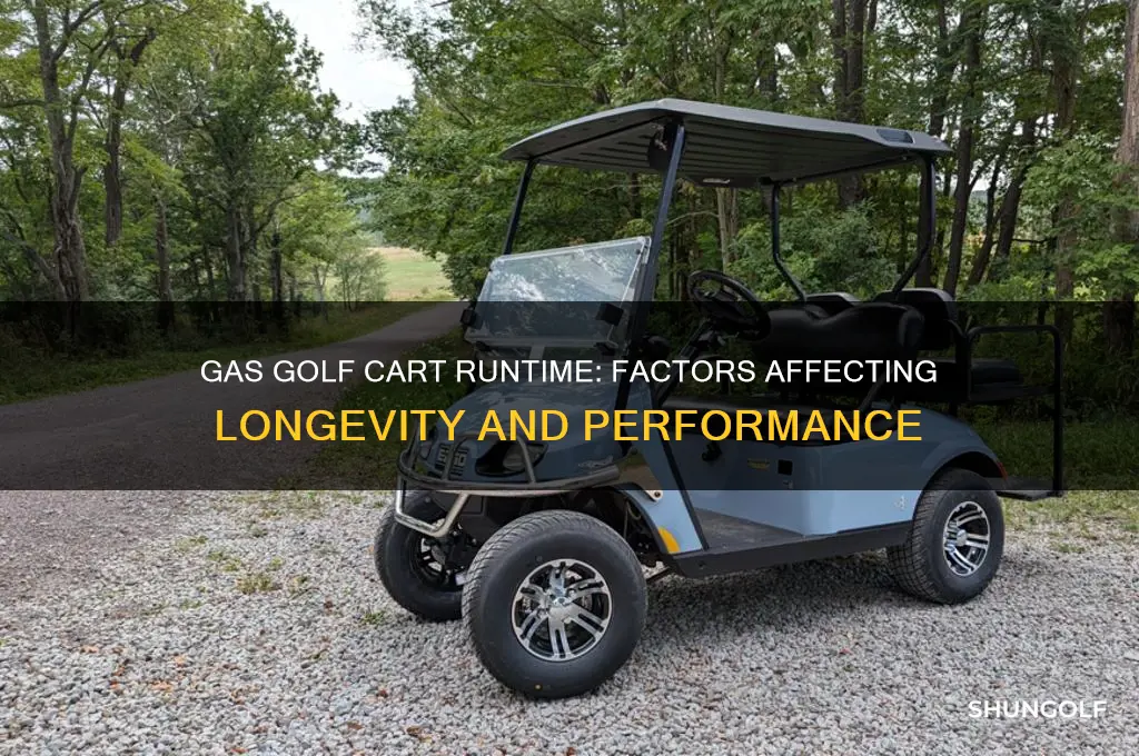 how long will a gas golf cart stay running