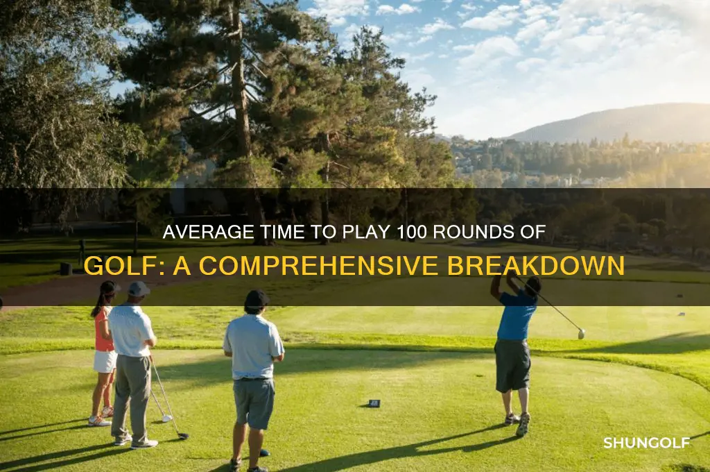 how long would 100 rounds of golf take