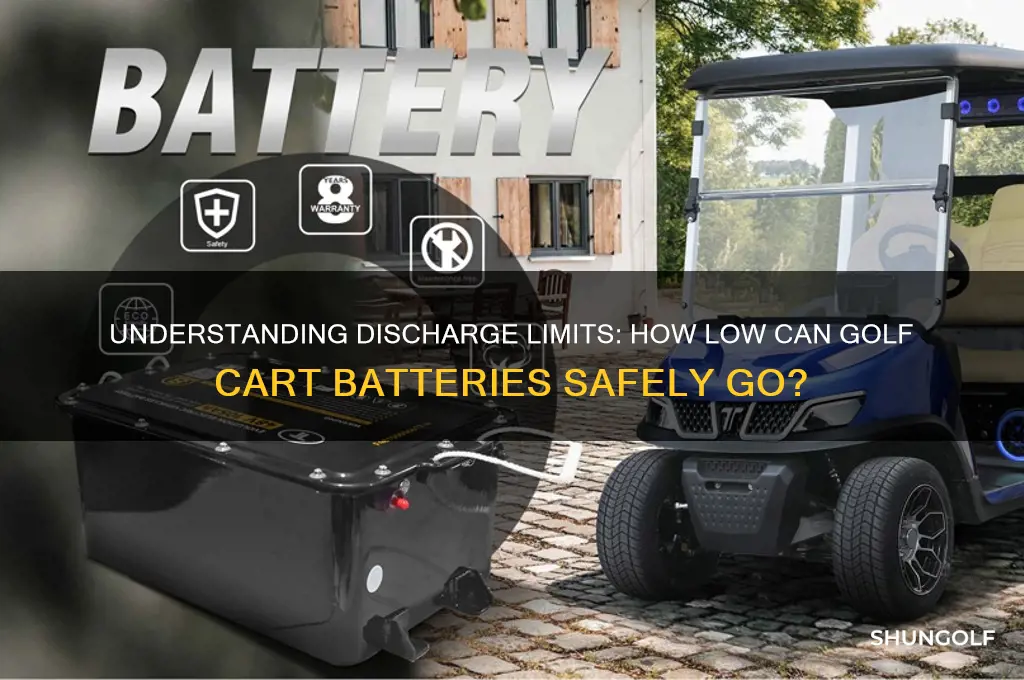 how low can discharge golf cart batteries