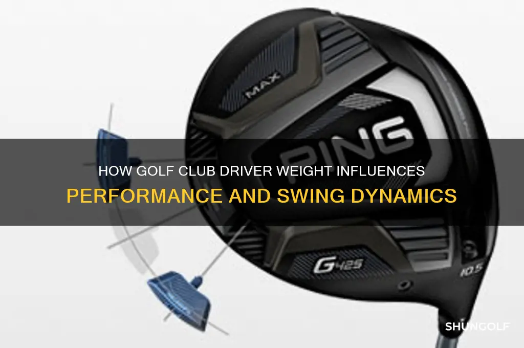 how makes the lights golf club driver weight