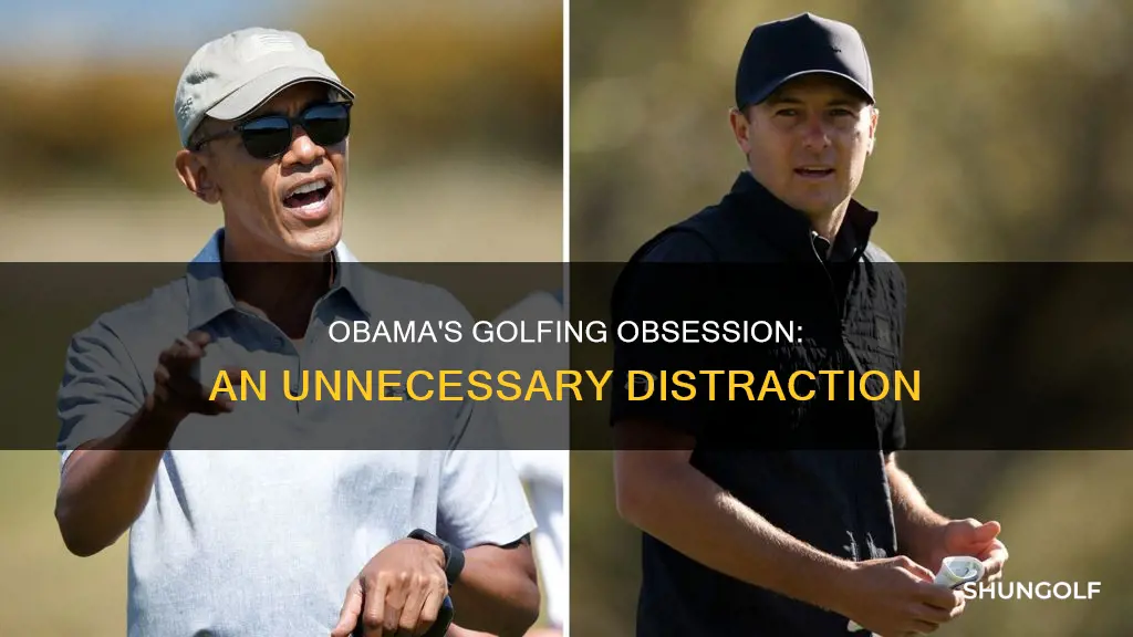 how mant times did obama golf