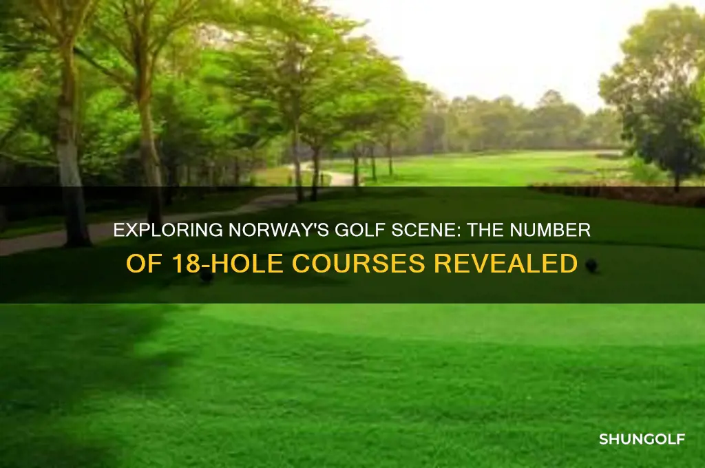 how many 18 hole golf courses in norway