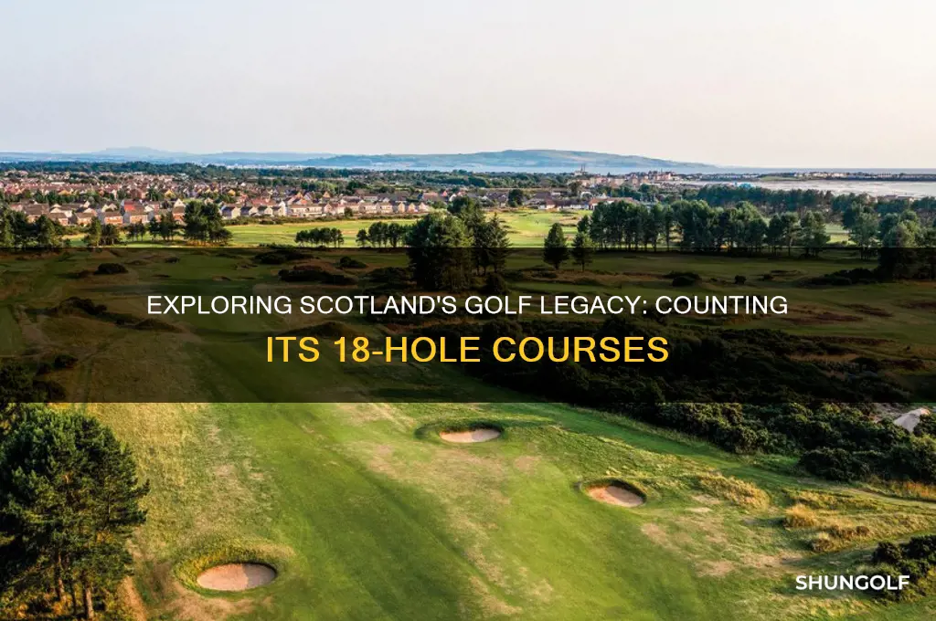 how many 18 hole golf courses in scotland
