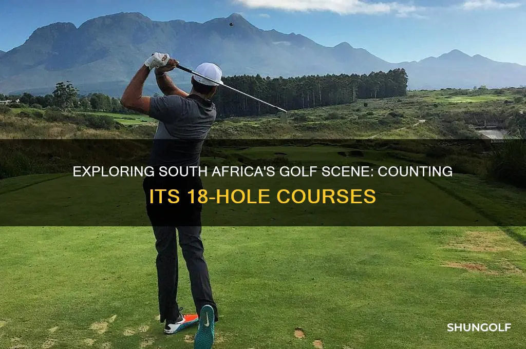 how many 18 hole golf courses in south africa