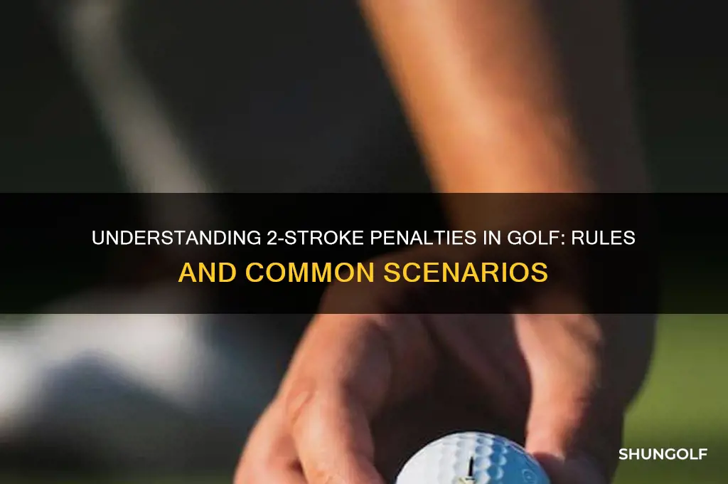 how many 2 stroke penalties in golf