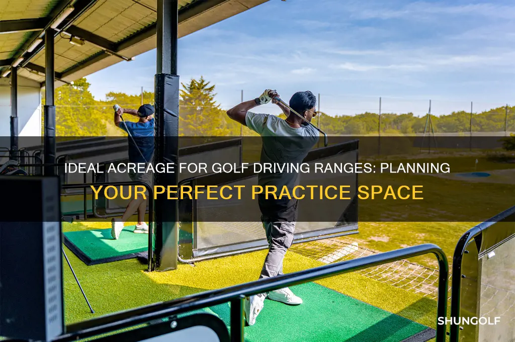 how many acres for a golf driving range
