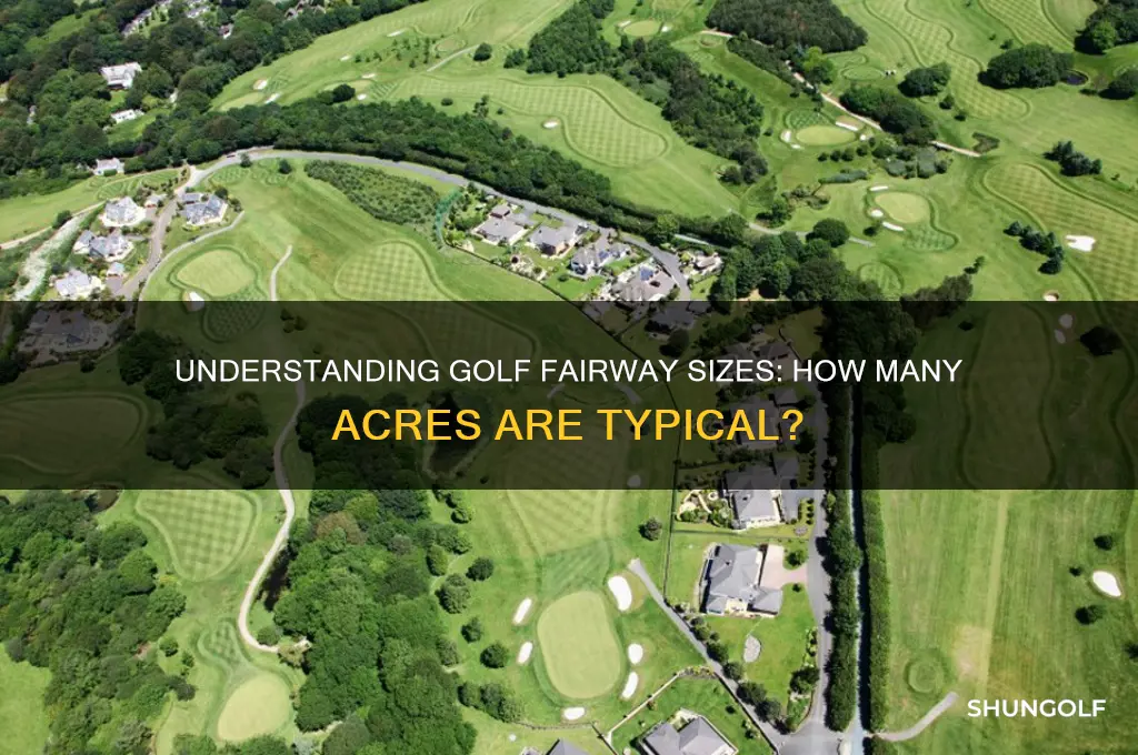 how many acres in a golf fairway