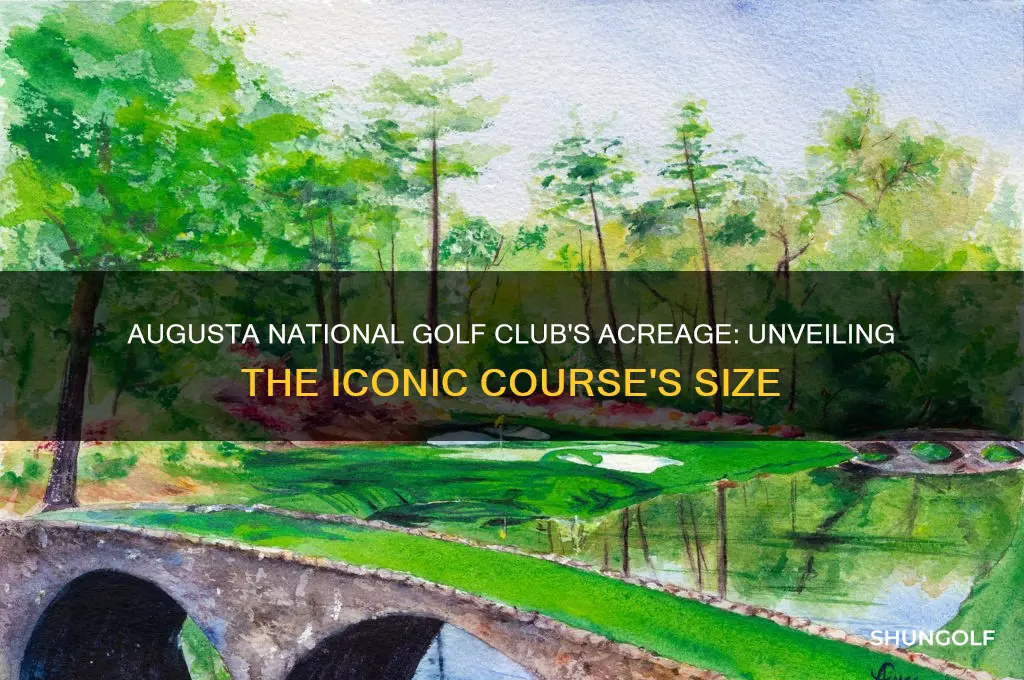 how many acres is augusta national golf club