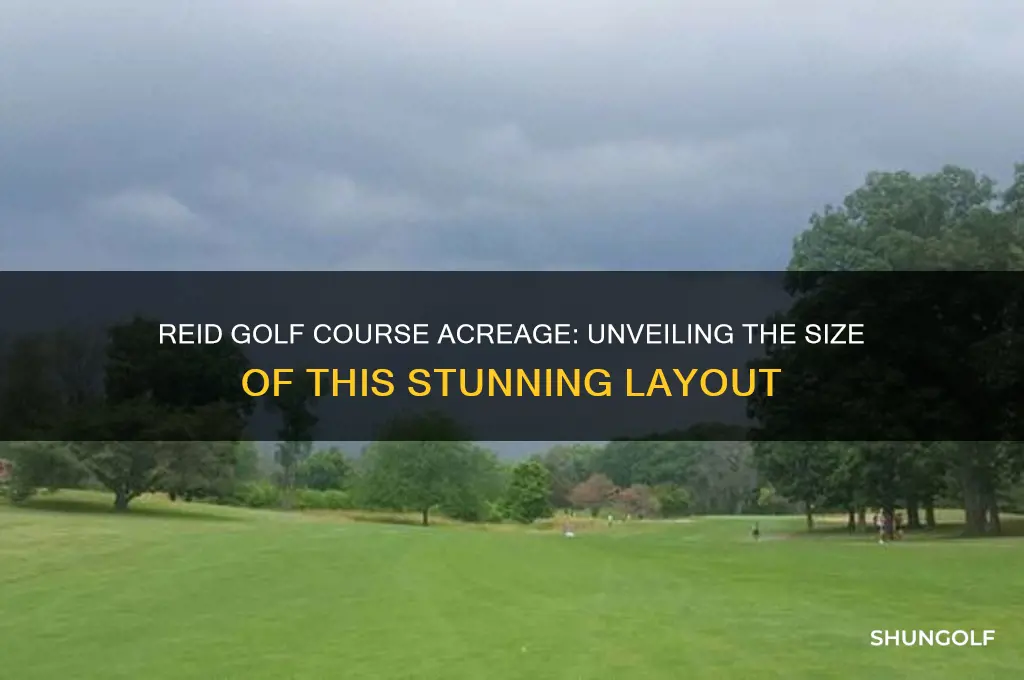how many acres is reid golf course