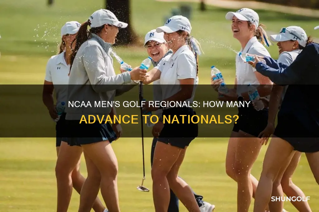 how many advance from ncaa regionals in individual men