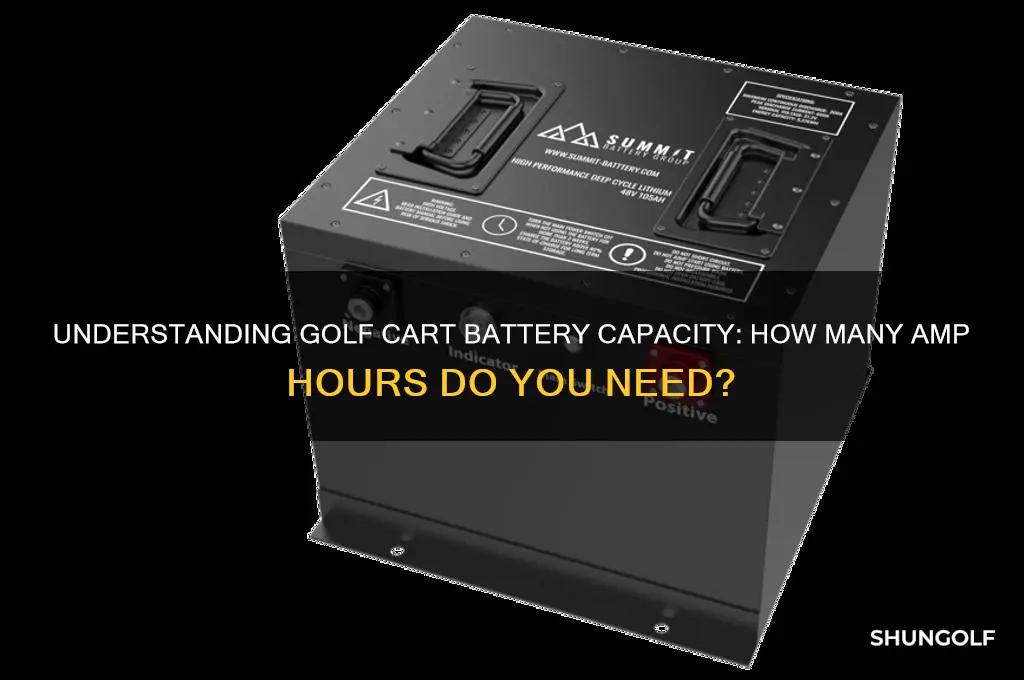 how many ah is a golf cart battery