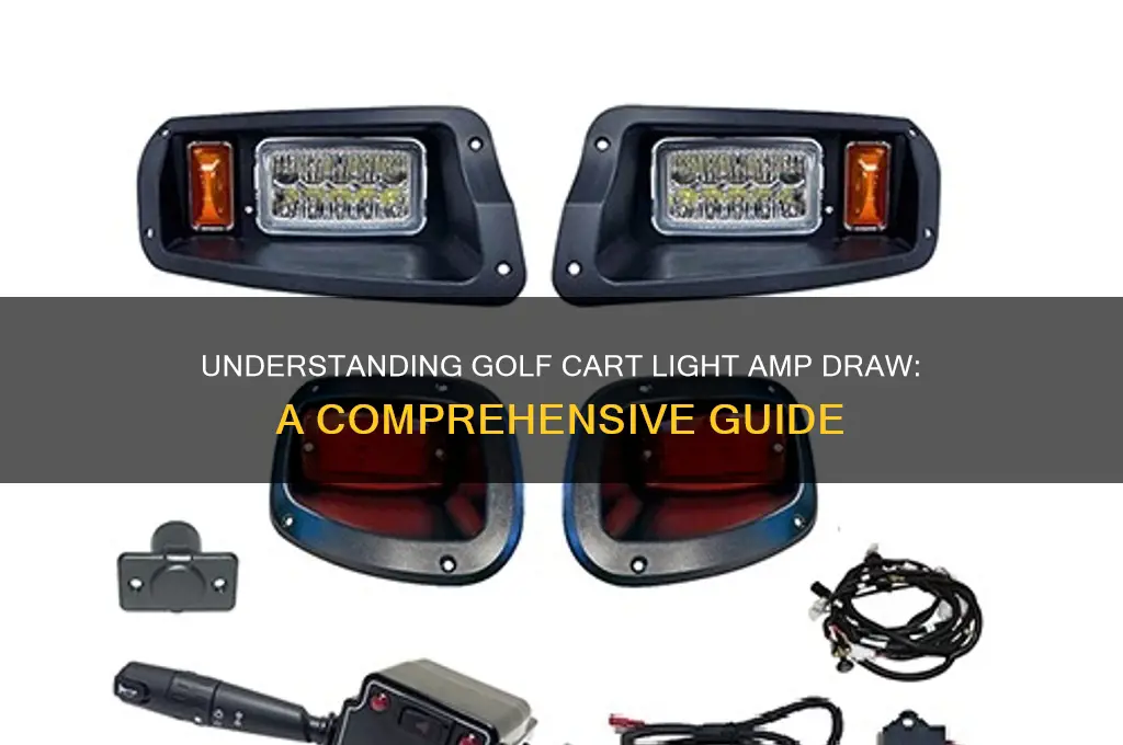 how many amps do golf cart lights draw