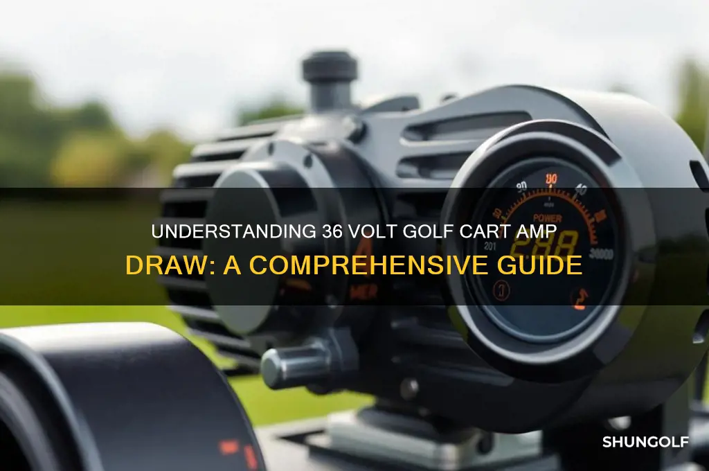 how many amps does a 36 volt golf cart draw