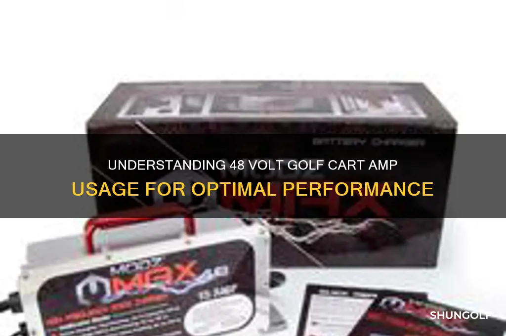 how many amps does a 48 volt golf cart use