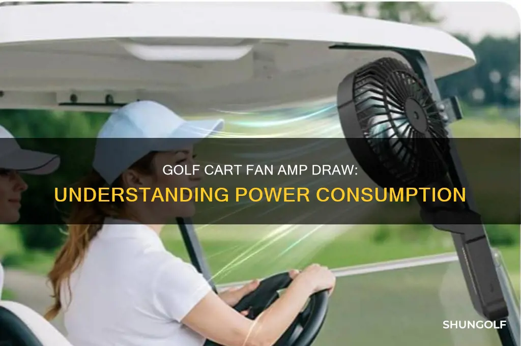 how many amps does a golf cart fan draw