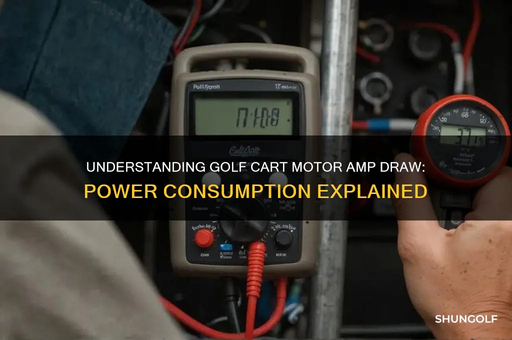 how many amps does a golf cart motor draw