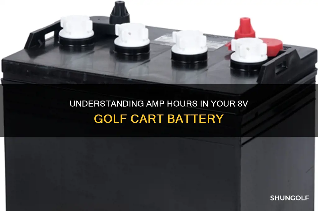 how many amps in an 8v golf cart battery