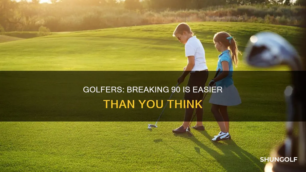 how many aveeage golfer break 90