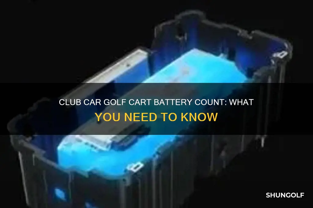 how many batteries are in a club car golf cart