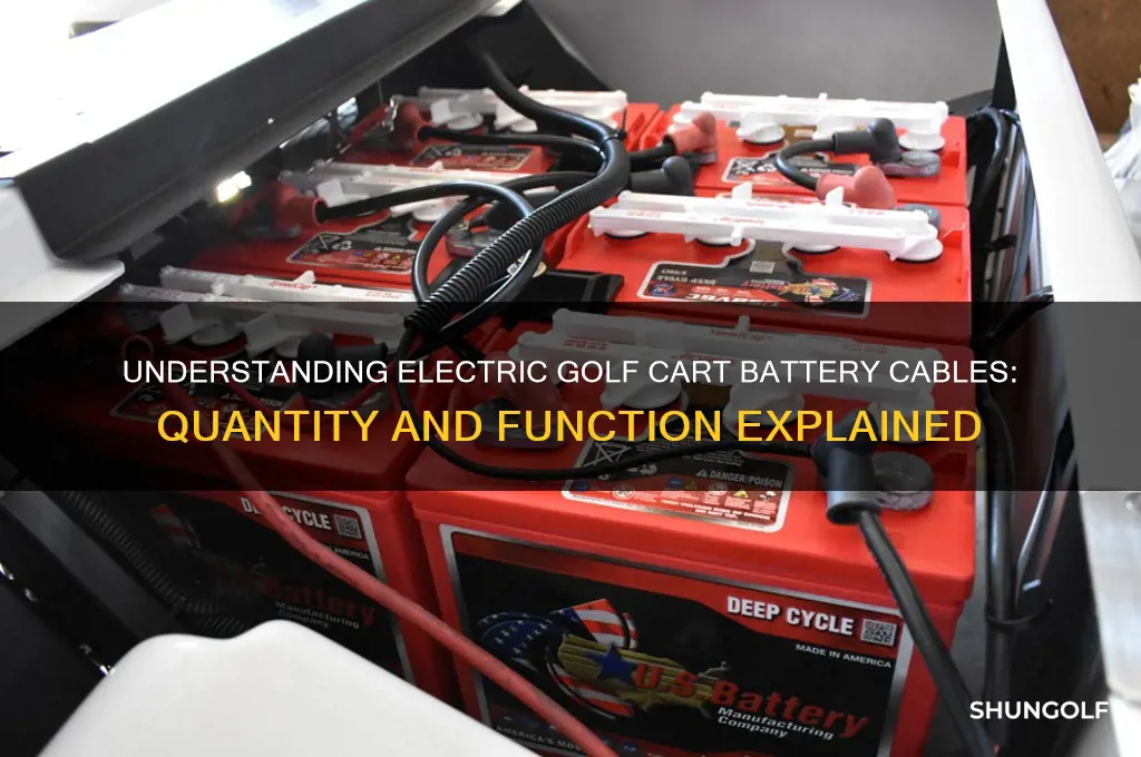 how many batteries cables does an electric golf cart have