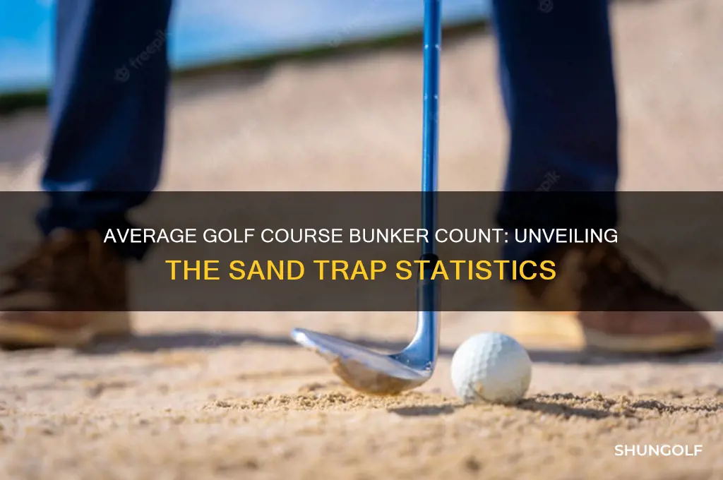 how many bunkers on average golf course