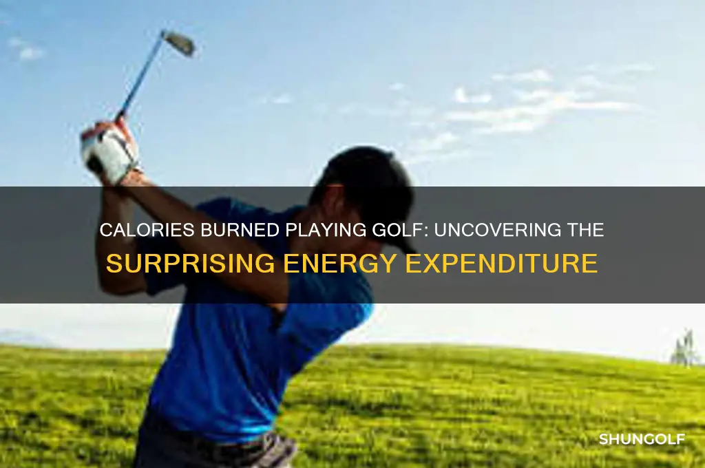 how many calories are burned playing a round of golf