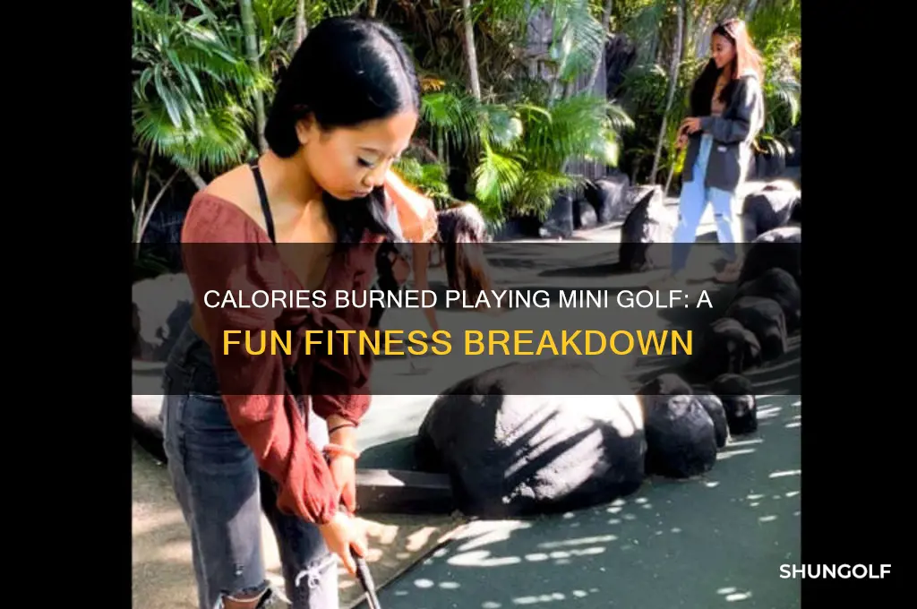 how many calories burned playing mini golf