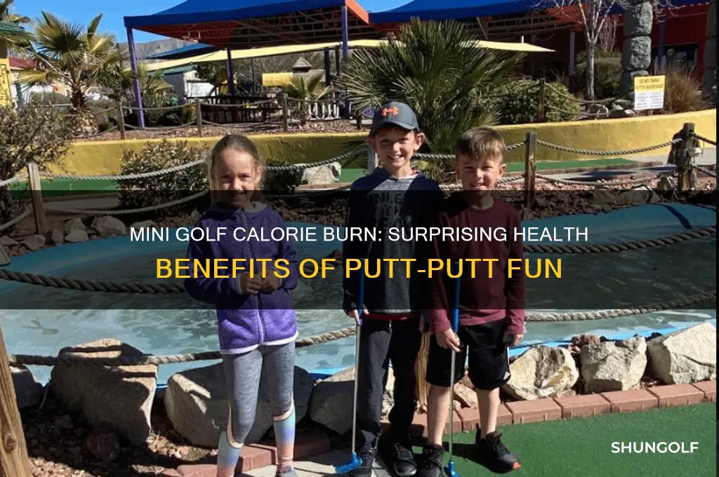 how many calories does mini golf burn