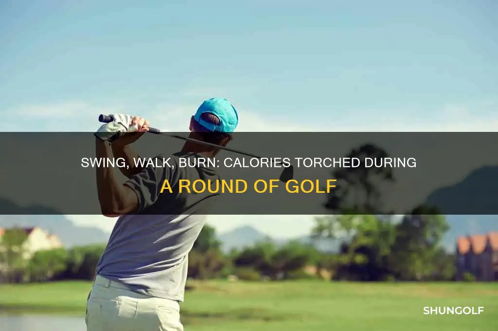 how many calories does playing golf burn