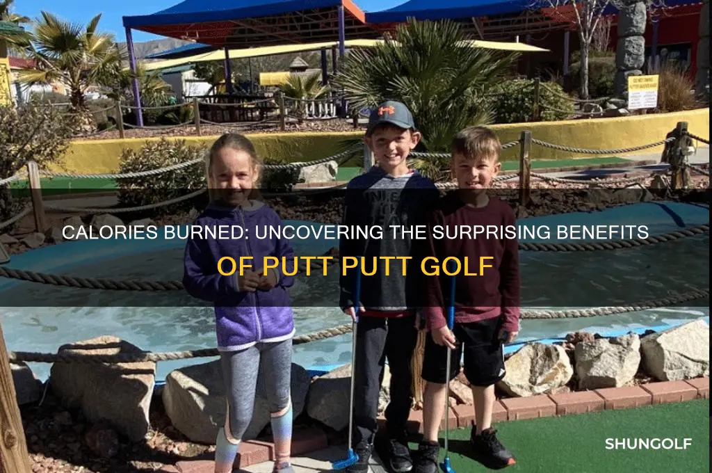 how many calories does putt putt golf burn