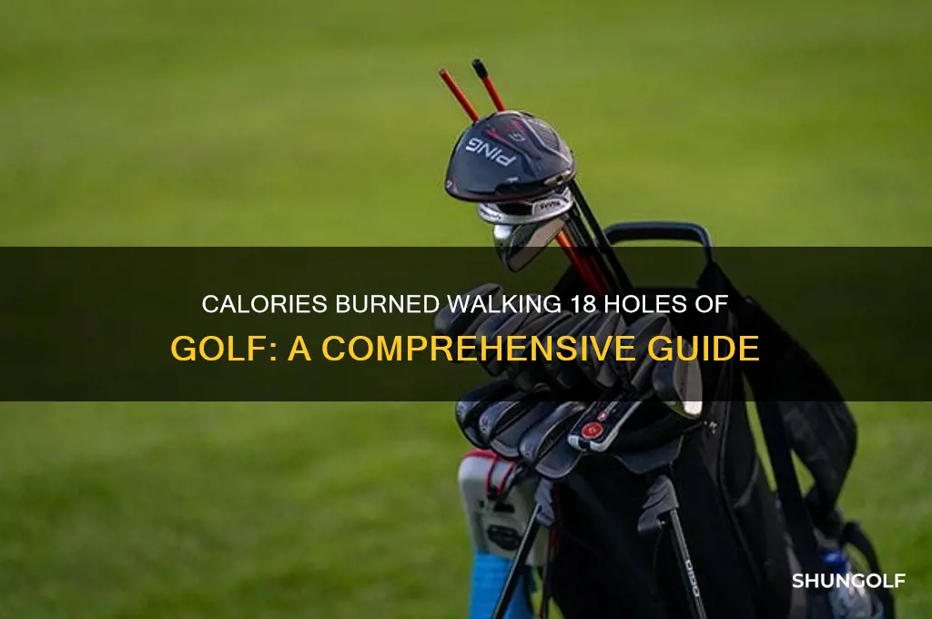 how many calories to walk 18 holes of golf