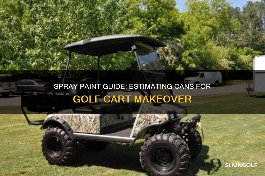 how many cans of spray paint for golf cart