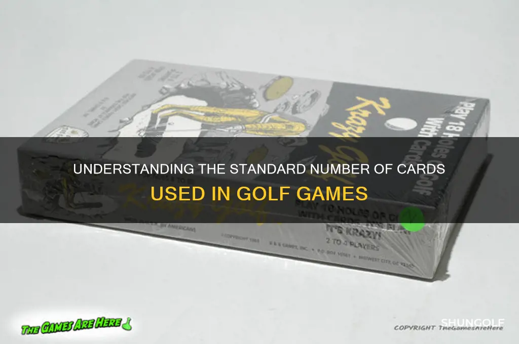 how many cards do you play golf with