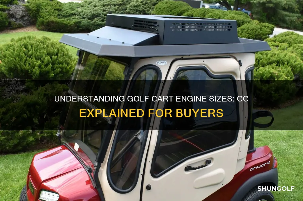 how many cc does a golf cart have