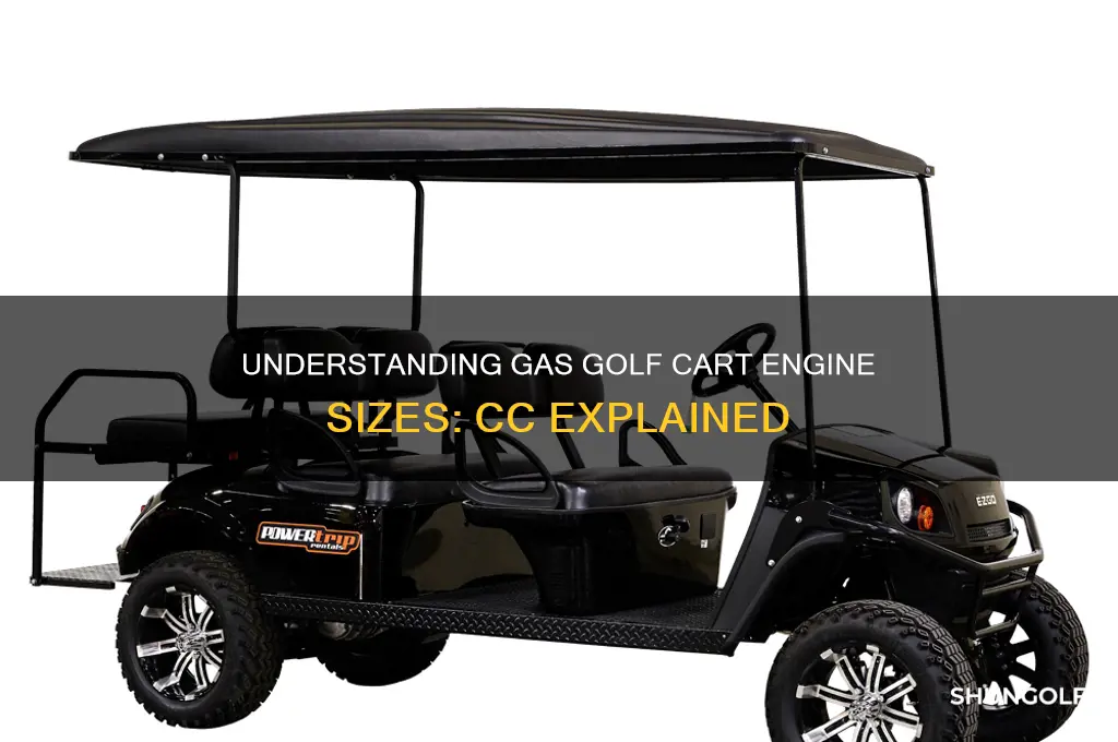 how many cc is a gas golf cart