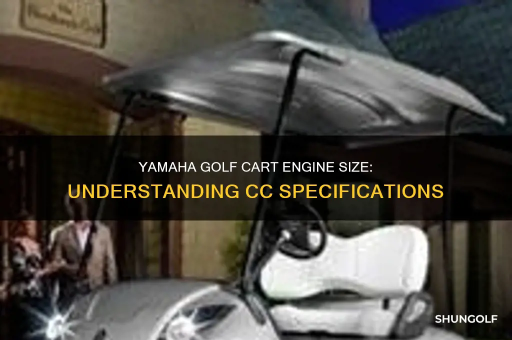 how many cc is a yamaha golf cart