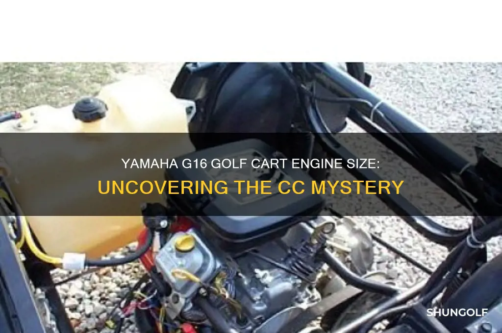 how many cc is my yamaha g16 golf cart