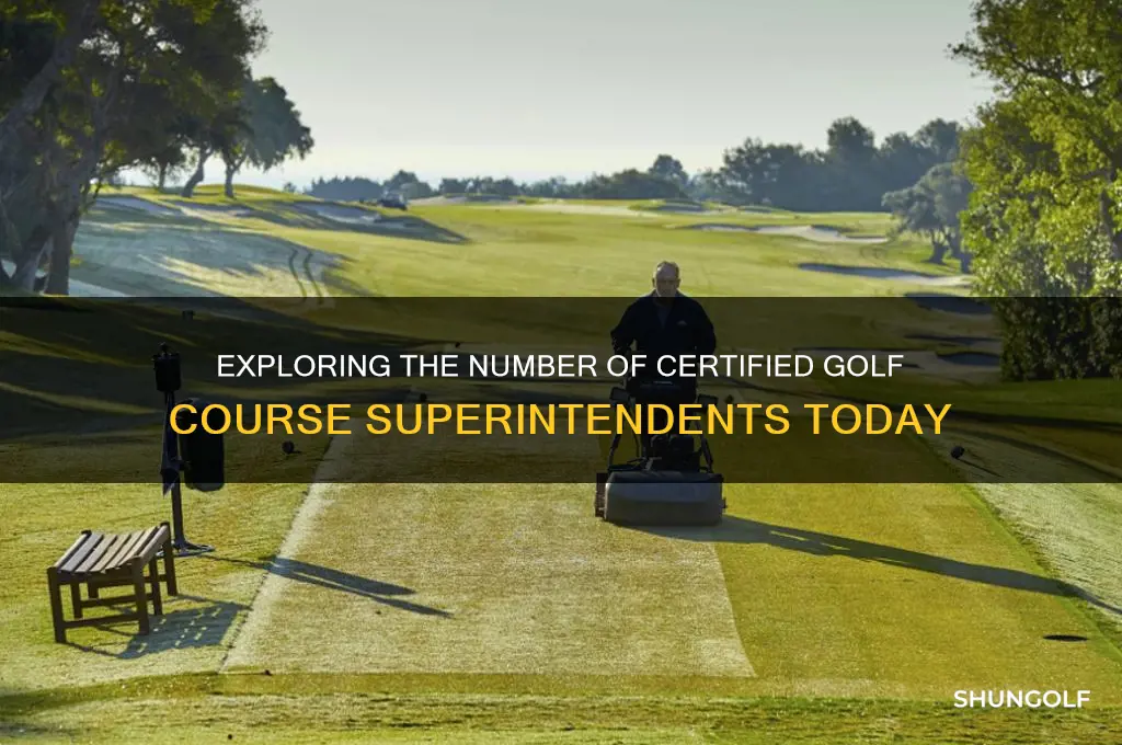 how many certified golf course superintendents are there