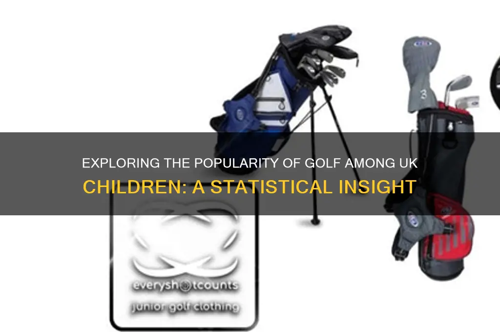 how many children play golf in the uk
