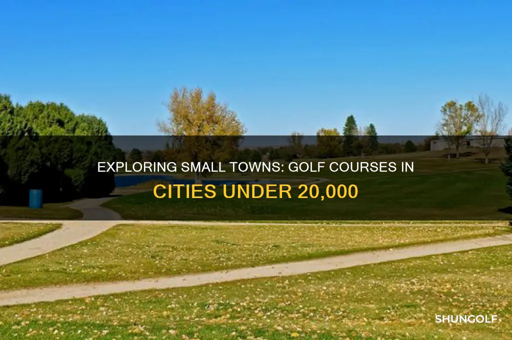 how many cities under 20000 offer golf course