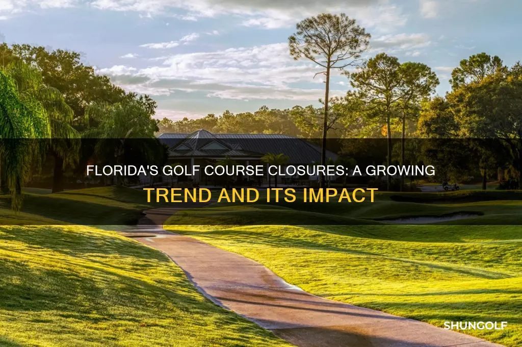 how many closed down golf courses in florida