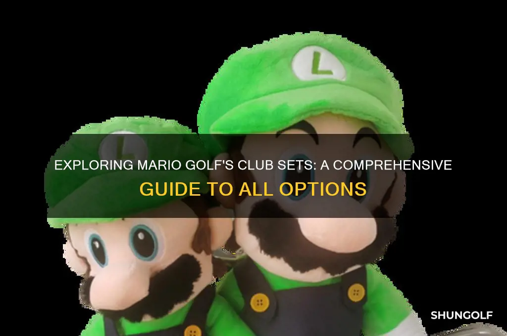 how many club sets in mario golf