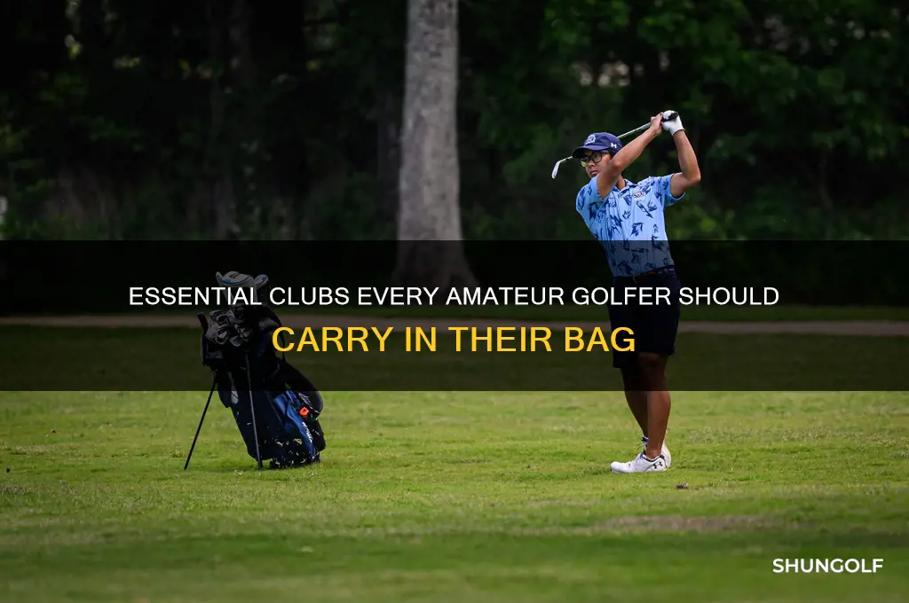 how many clubs are in a amateur golf bag