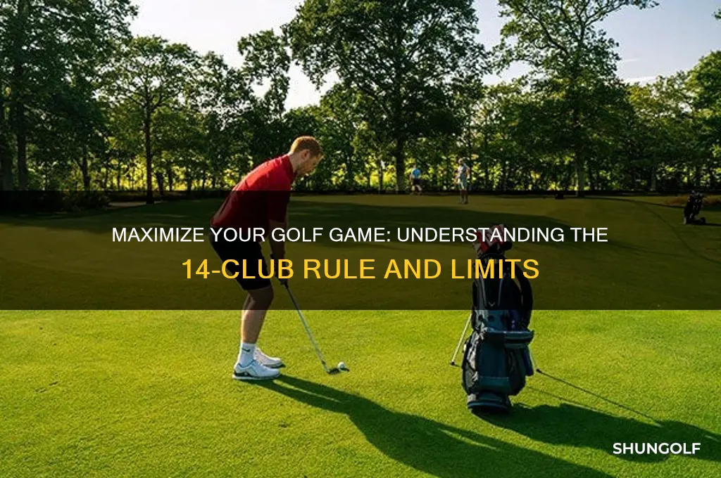 how many clubs can a golfer use in a round