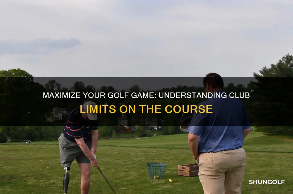 how many clubs can you take on a golf course