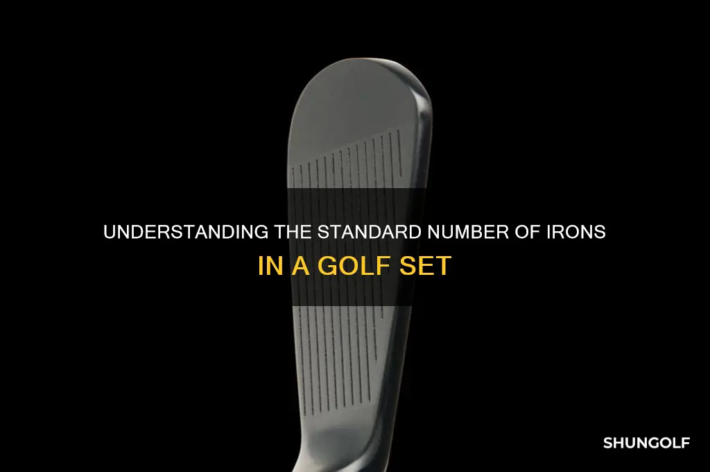 how many clubs come in a golf set of irons