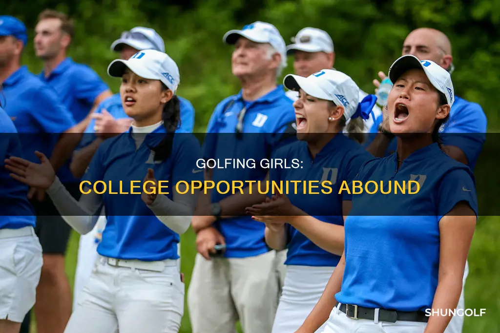 how many colleges have womens golf