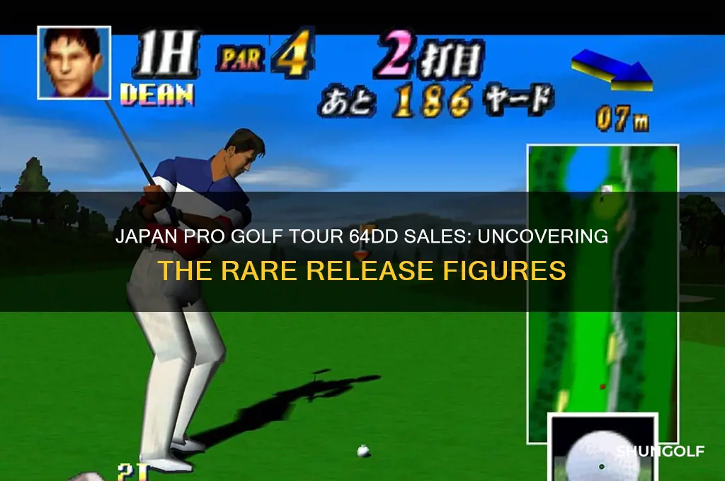 how many copies of japan pro golf tour 64dd sold