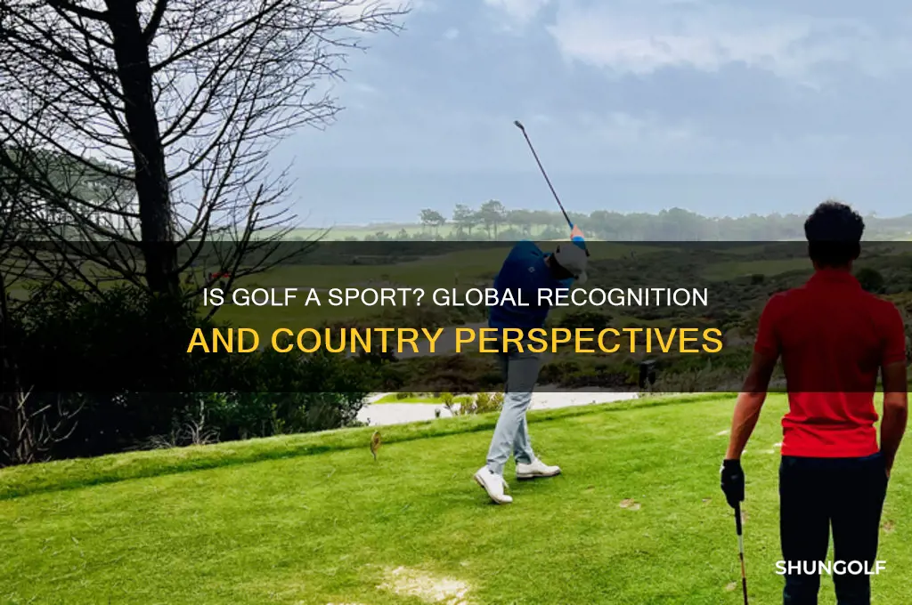 how many countries consider golf a sport